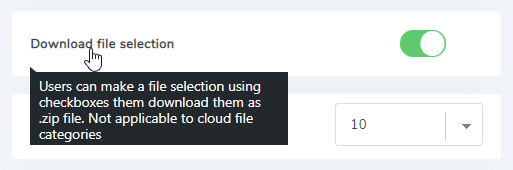 ファイル選択オプション
