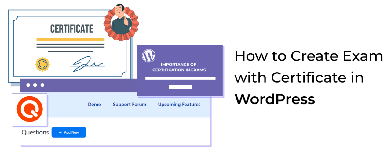 如何在 WordPress 中创建带有证书的考试