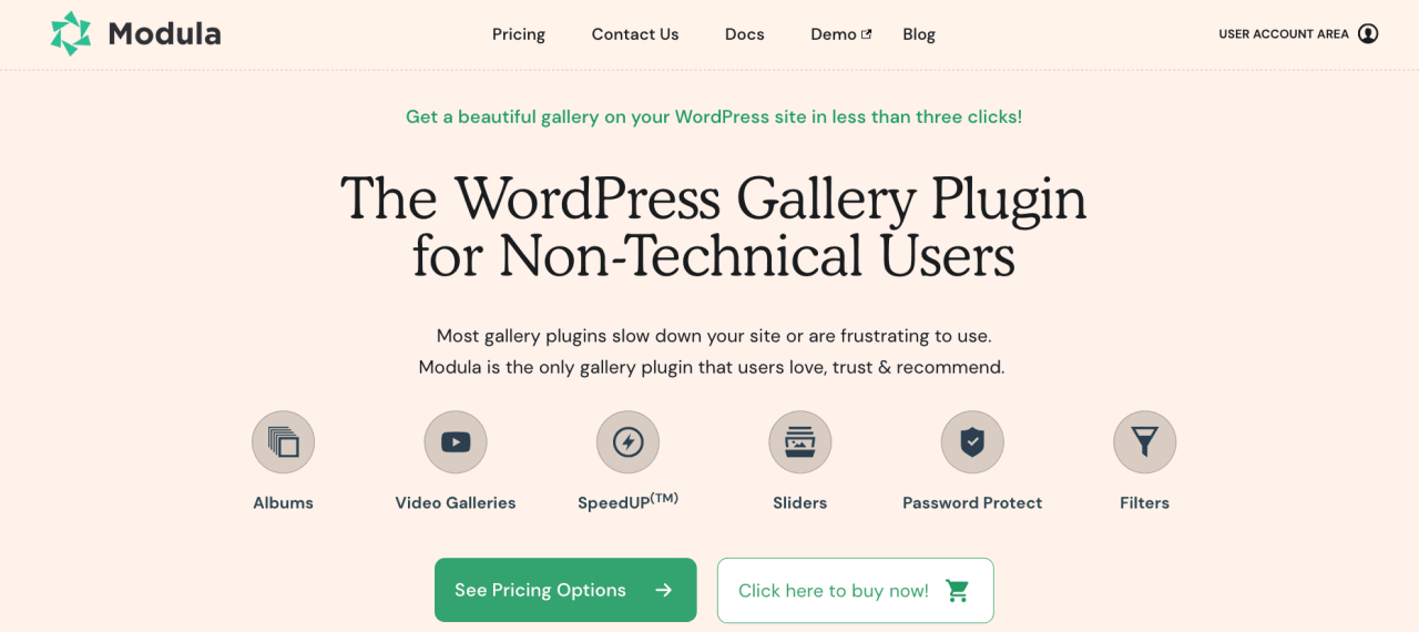 Complemento de galería de imágenes de WordPress de Modula