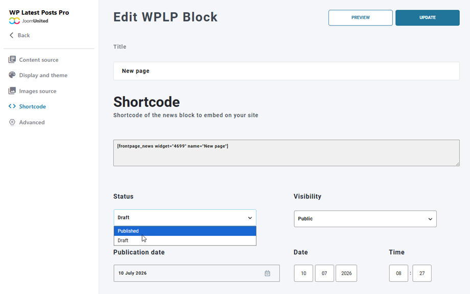 shortcode-block