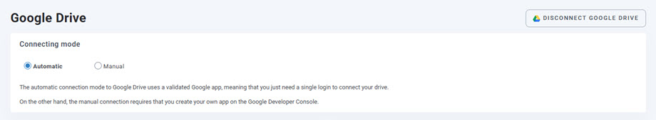 auto-google-drive-connected