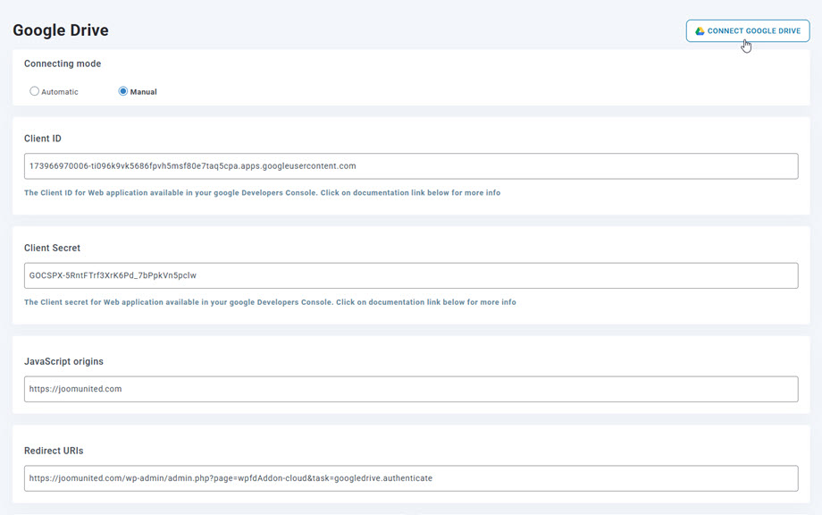 google-drive-connect