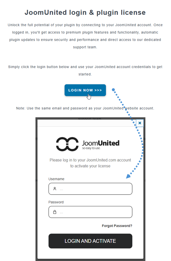 joomunited-login-license