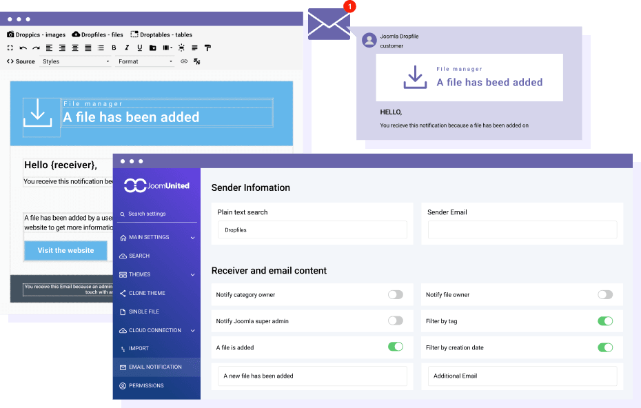 Ειδοποίηση μέσω email κατά τη λήψη αρχείου