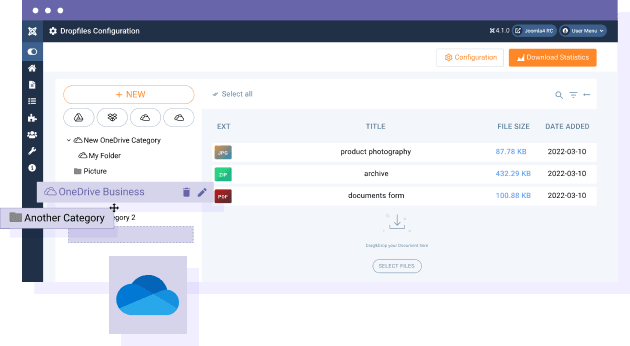 joomla-dropfiles-προς-onedrive-business-συγχρονισμός-αρχείων-φάκελοι
