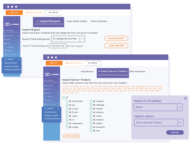 Εισαγωγή υπαρχόντων αρχείων στο Joomla