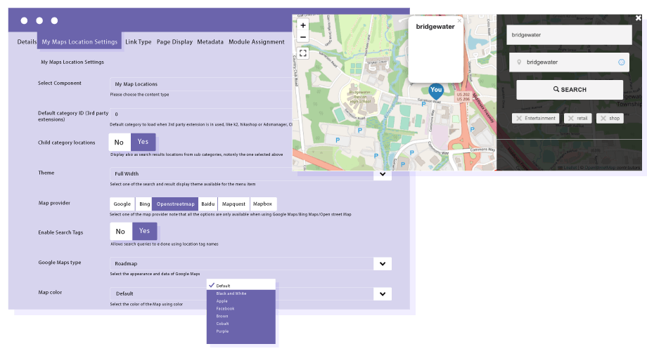 Εμφάνιση τοποθεσίας χάρτη, αναζήτηση και φιλτράρισμα με τον τρόπο που θέλετε