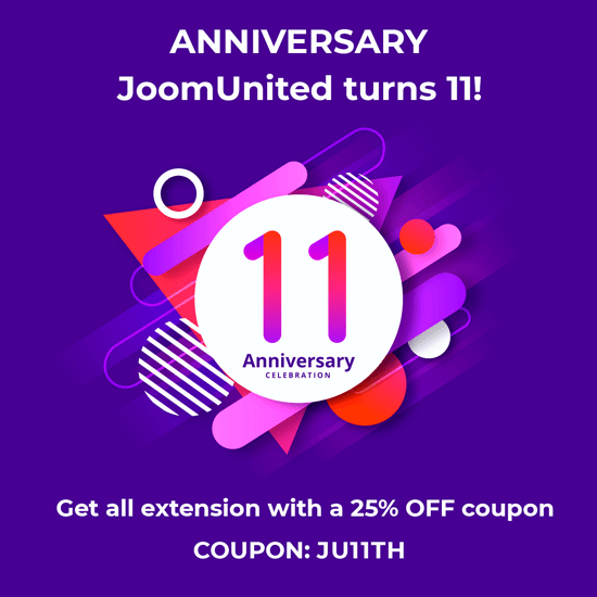 Aniversario de JoomUnited