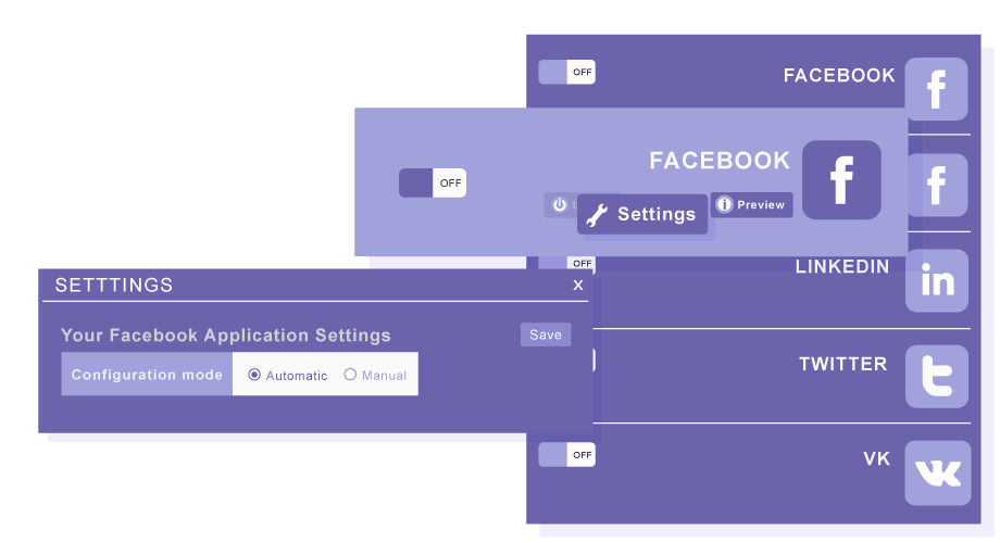 Easy Social Networks Connection