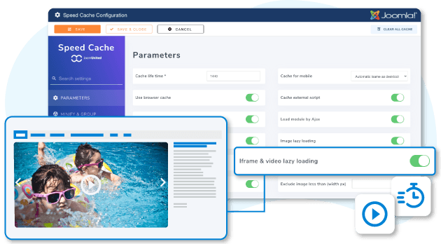 Φορτώστε τα βίντεο Joomla με καθυστέρηση