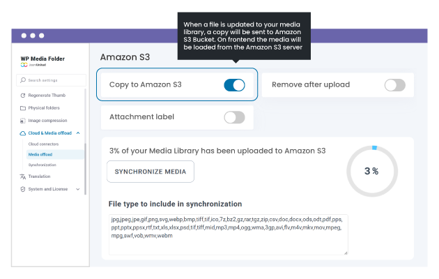 Αυτόματη εκφόρτωση πολυμέσων WordPress στο Amazon S3