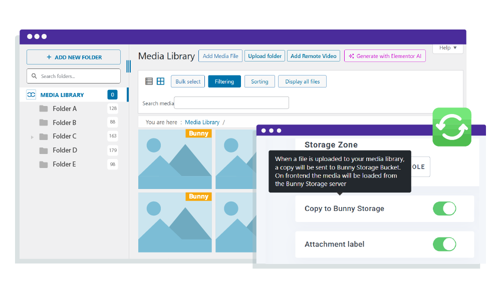 تفريغ الوسائط تلقائيًا