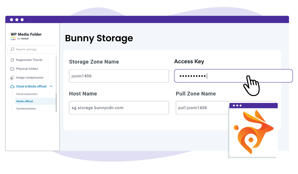 ربط Bunny Storage في بضع نقرات
