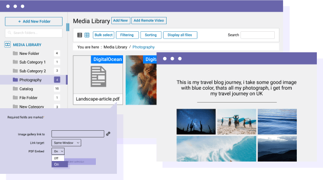 वर्डप्रेस सामग्री में DigitalOcean स्थान से PDF एम्बेड करें