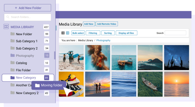 Έξυπνο δέντρο φακέλων για καλύτερη πλοήγηση στα μέσα