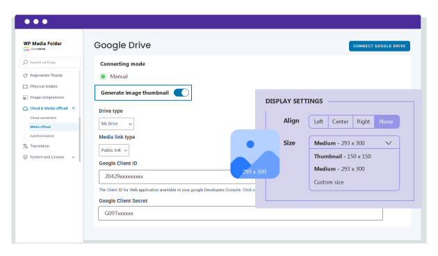 Δημιουργήστε και μετακινήστε μικρογραφίες μέσων στο Google Drive