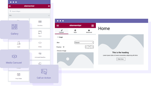 كتل Elementor Pro مع WP Media Folder