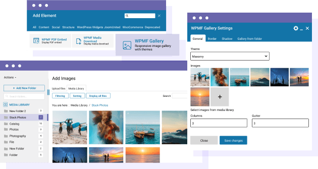 Διαχειριστείτε τα μέσα με φακέλους στις ενότητες εικόνας WPBakery