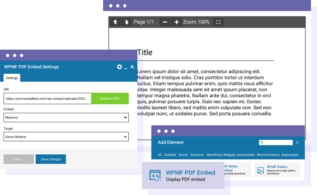 WP Media Folder ενότητα ενσωμάτωσης PDF
