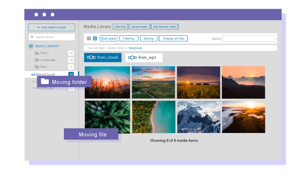 将媒体从WordPress媒体库移动到Nextcloud 