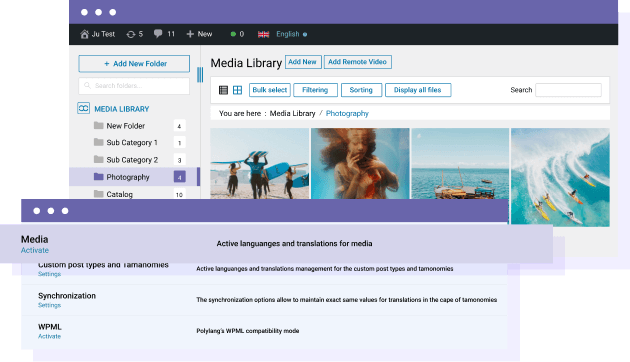 Μετακινήστε αυτόματα τα μεταφρασμένα μέσα Polylang σε φάκελο