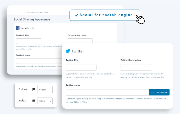 Πρόσθετη ρύθμιση Elementor SEO: Ακολουθήστε, ευρετηριάστε και τα κοινωνικά δίκτυα