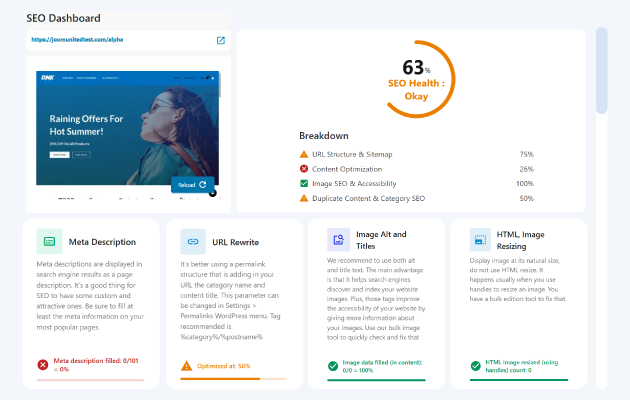 WordPress SEO 플러그인 검사기
