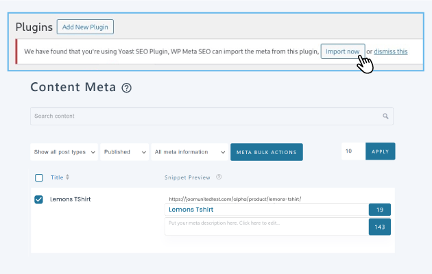WP Meta SEO 대 Yoast SEO 플러그인