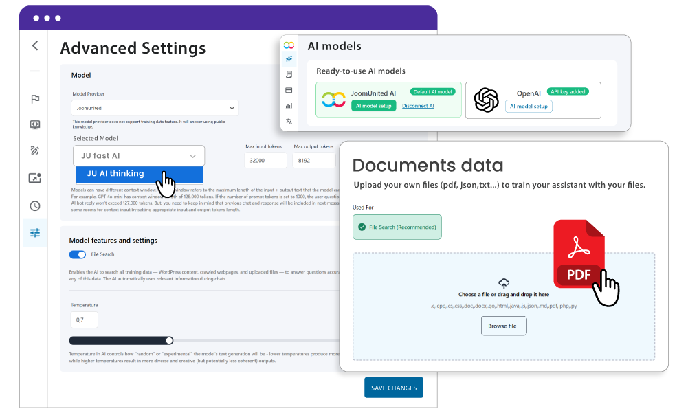 Εκπαιδεύστε τον βοηθό σας με τα δεδομένα του WordPress