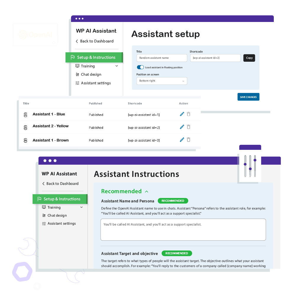 Συνδέστε τους βοηθούς OpenAI με το WordPress
