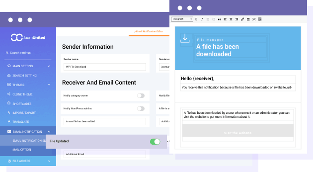 Ειδοποίηση όταν γίνεται λήψη ενός αρχείου από έναν χρήστη