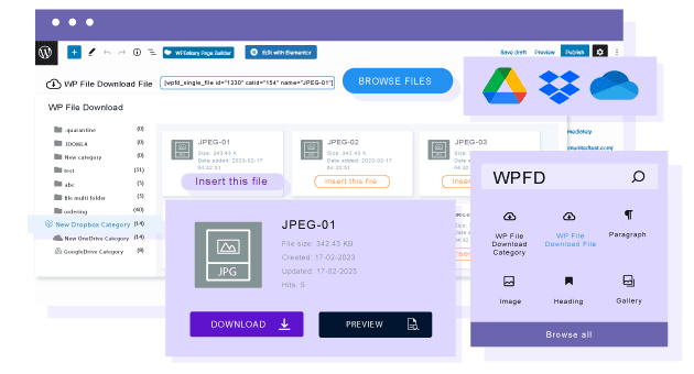 गुगल ड्राइव, OneDrive और ड्रॉपबॉक्स से फ़ाइलें गुटेनबर्ग में डालें