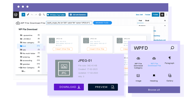 गुटेनबर्ग में एकल डाउनलोड करने योग्य फ़ाइल लोड करें