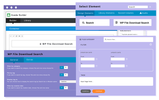 Προσθέστε μια μηχανή αναζήτησης αρχείων στο Avada Fusion builder