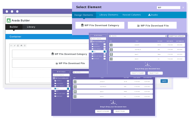 Φόρτωση και διαχείριση κατηγοριών αρχείων στο εργαλείο δημιουργίας Avada Fusion
