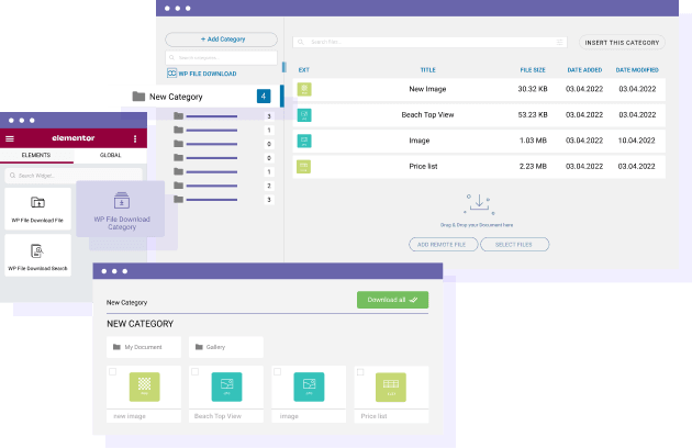 Elementor文件管理器
