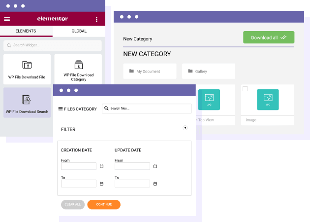 可配置的Elementor小工具文件搜索引擎