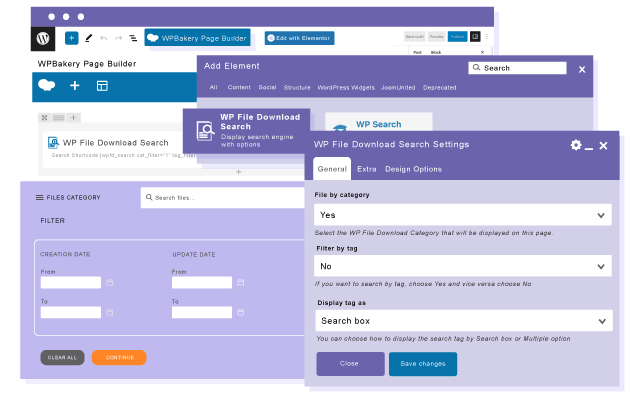 Προσθέστε μια μηχανή αναζήτησης αρχείων στο πρόγραμμα δημιουργίας σελίδων WPBakery