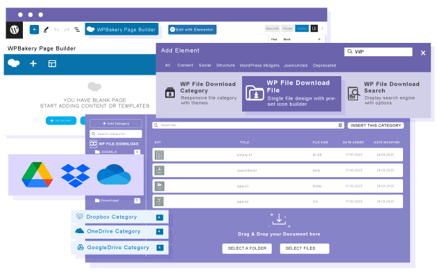 Εισαγωγή αρχείων από το Google Drive, OneDrive και το Dropbox στο WPBakery