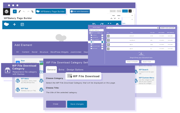 Φόρτωση και διαχείριση κατηγοριών αρχείων στο WPBakery