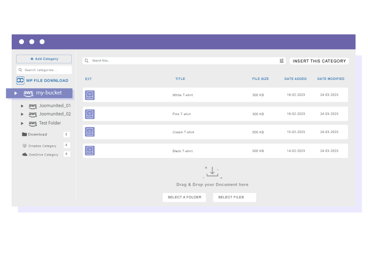 مجلد WordPress يتحول فورًا إلى مجلد Amazon S3