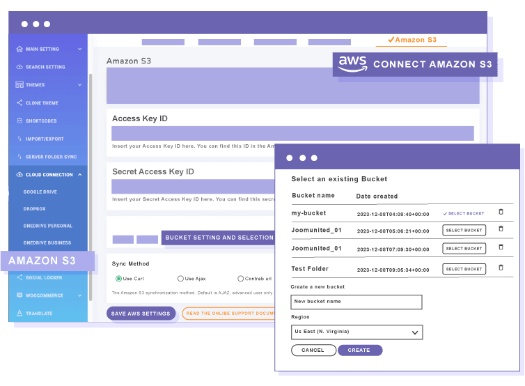 استيراد جميع الملفات من أي Amazon S3 إلى مدير التنزيل