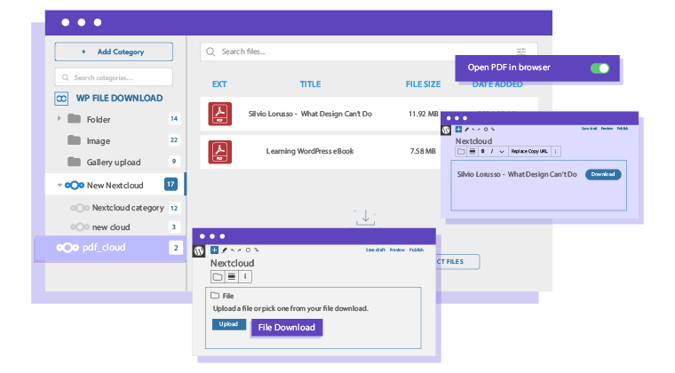 إحضار ملفات بي دي إف من نكست كلاود إلى ملفات ووردبريس الخاصة بك