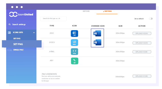 使用.PNG图标系统快速使用和替换文件图标