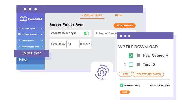 Εισαγωγή μιας επιλογής αρχείων και φακέλων