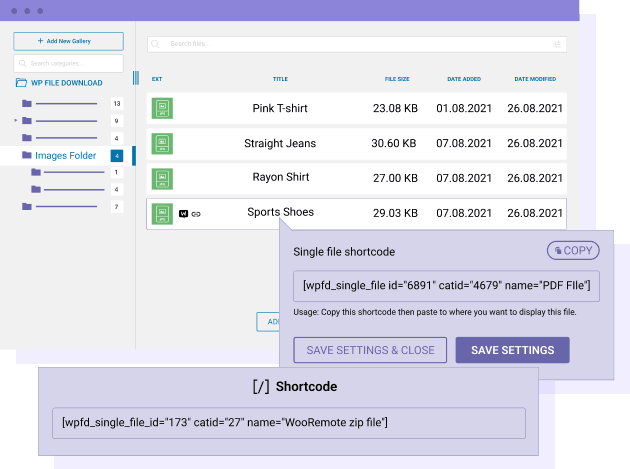 एकल फ़ाइल को डिजिटल उत्पाद के रूप में उपयोग करें