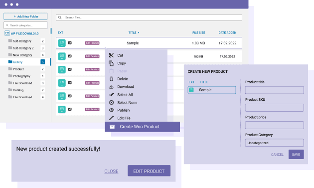  WP File Download से उत्पाद बनाता है
