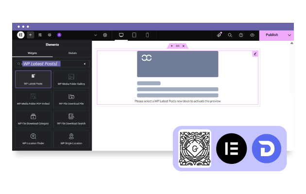 Загрузите последние новости в Elementor другими методами