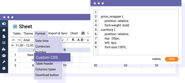 Εφαρμογή προσαρμοσμένου στυλ CSS στους πίνακες WordPress σας