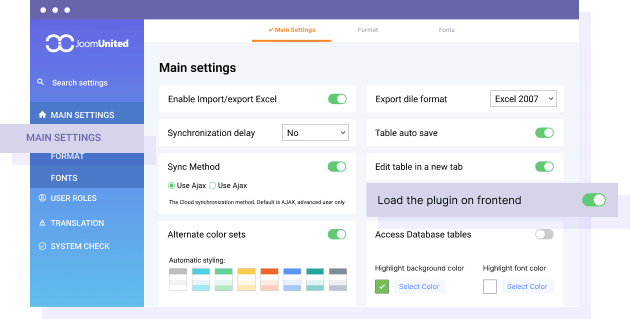Φορτώστε μόνο πίνακες WP Table Manager όχι έκδοση πίνακα